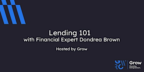 Lending 101 with Dondrea Brown