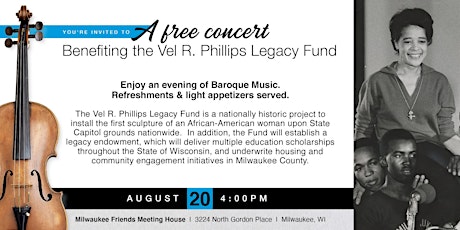 Vel R. Phillips Legacy Fund Benefit Concert