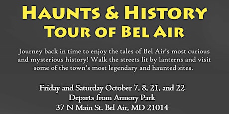 6th Annual Haunts and History Tour October 7