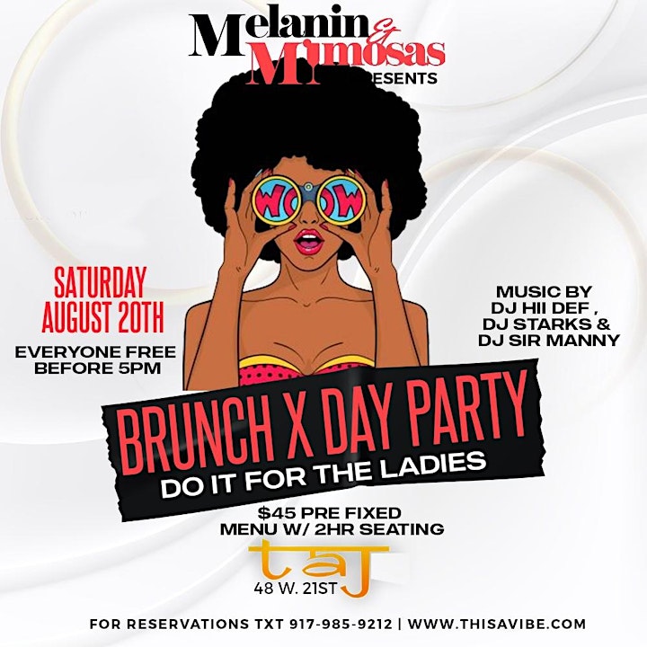 MELANIN & MIMOSAS Saturday Brunch and Day Party image
