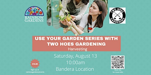 Use Your Garden Series with Two Hoes Gardening-Harvesting