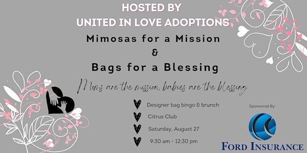 Mimosas for a Mission &  Bags for a Blessing!