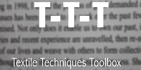 Textile Technique Toolbox: Explain Yourself with an Amazing Statement Generator! primary image