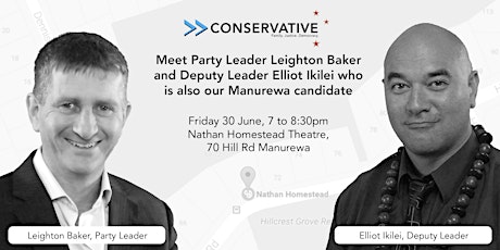 Conservative Party NZ Manurewa Public Meeting primary image