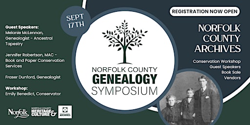 Norfolk County Archives 2nd Annual Genealogy Symposium