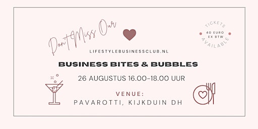 Business Bites & Bubbles on the Beach Kijkduin