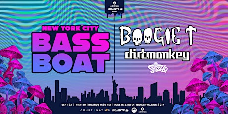 BASS BOAT: BOOGIE T & Dirt Monkey -  iBoatNYC Yacht Party Cruise