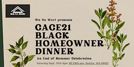 CACE21 Black Homeowner Dinner: An End of Summer Celebration