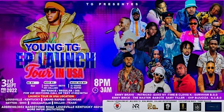 YOUNG T.G EP LAUNCH TOUR IN USA