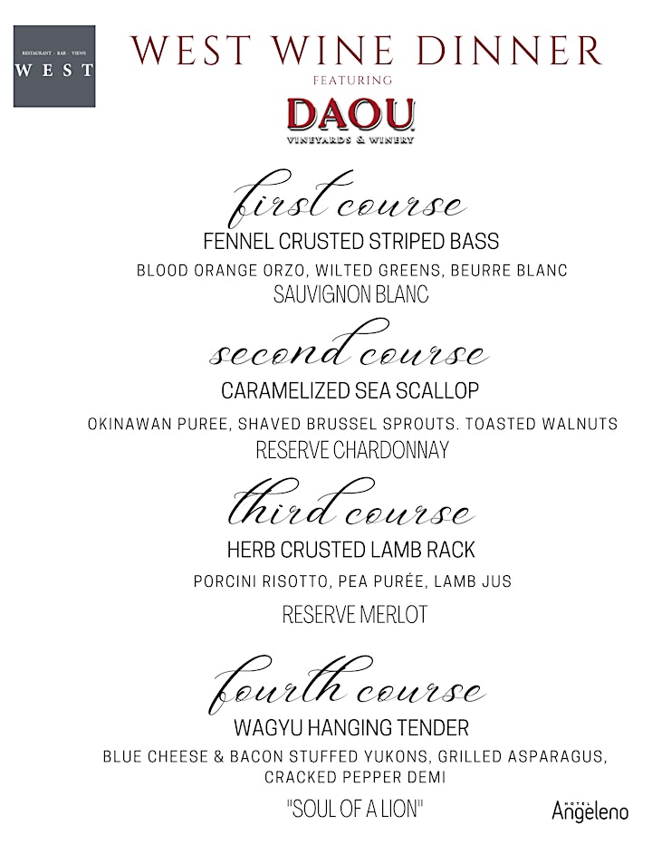 West Wine Dinner featuring Daou Vineyards image