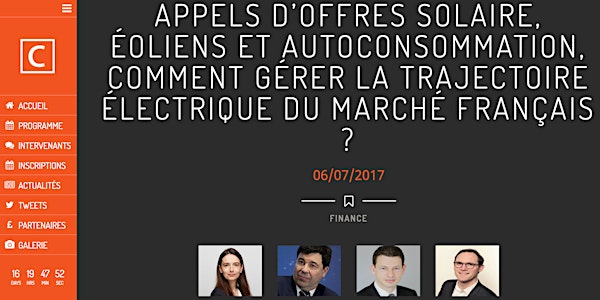 Appels d’offres solaire, éoliens et autoconsommation, comment gérer la trajectoire électrique du marché français ?