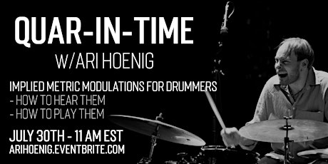 Quar-in-time with Ari Hoenig - July 30th primary image
