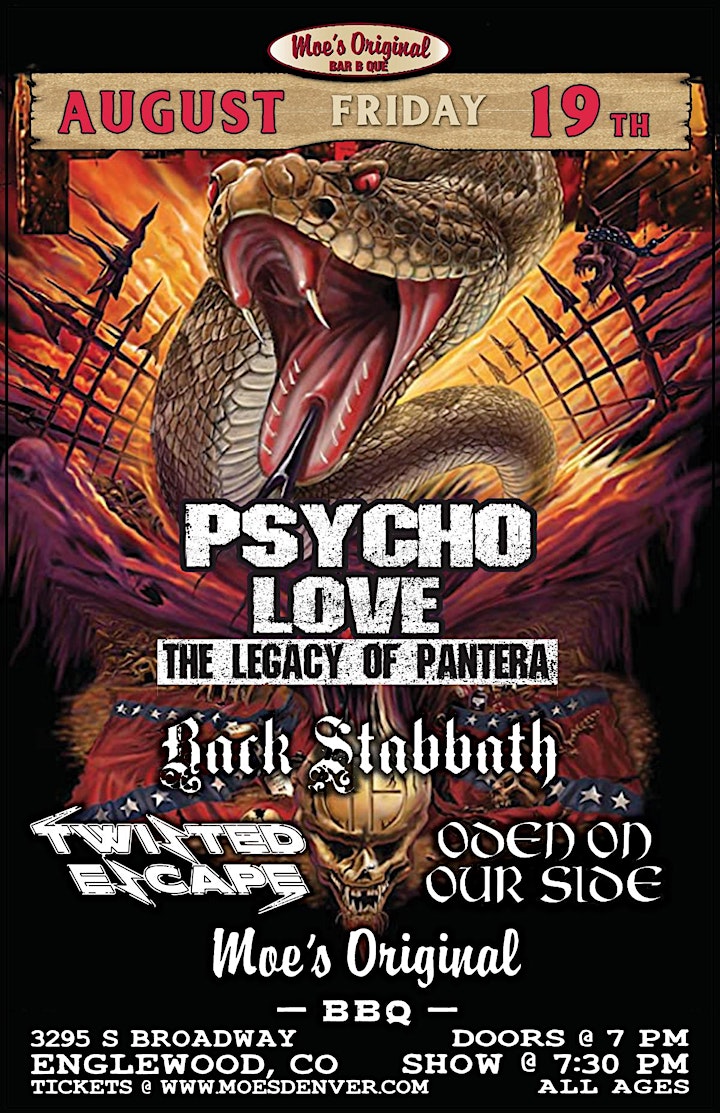 Psycho Love w/ Back Stabbath + Twisted Escape + Oden On Our Side image