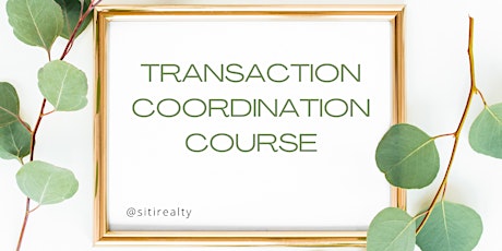 Transaction Coordination Course