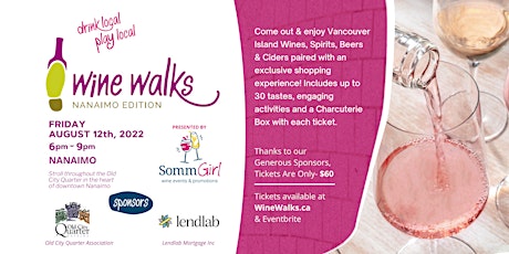 Wine Walk Downtown Parksville - Friday June 10th - Sip, Stroll and Shop! primary image