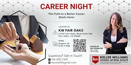Keller Williams Career Night - Fair Oaks