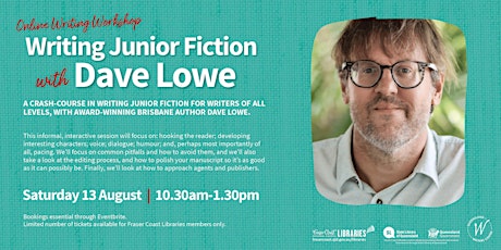 Online Workshop: Writing Junior Fiction with Dave Lowe