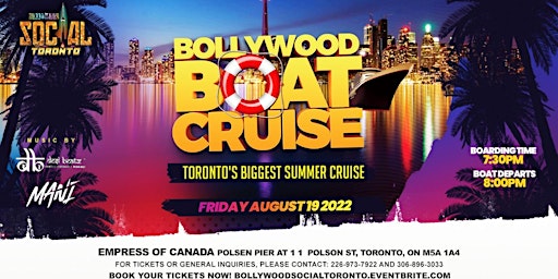 Bollywood Boat Cruise Party ON PUBLIC DEMAND!