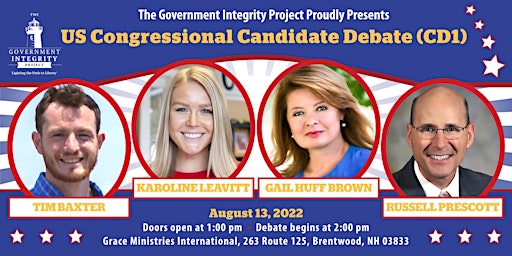 LIVE CONGRESSIONAL CANDIDATE DEBATE (NEW HAMPSHIRE CD-1)