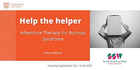 Help the helper: Adventure Therapy for Burnout Syndrome