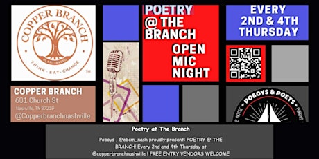 Poetry  @  the Copper Branch