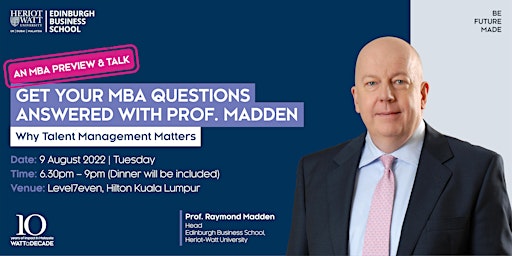 An MBA Preview: Get your MBA questions answered with Prof. Raymond Madden