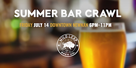 Downtown Newnan Summer Bar Crawl! primary image