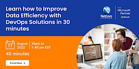Learn How to Improve Data Efficiency with DevOps Solutions in 30 Minutes