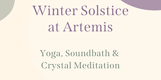 Winter Solstice Yoga, Sounbath & Crystal Meditation