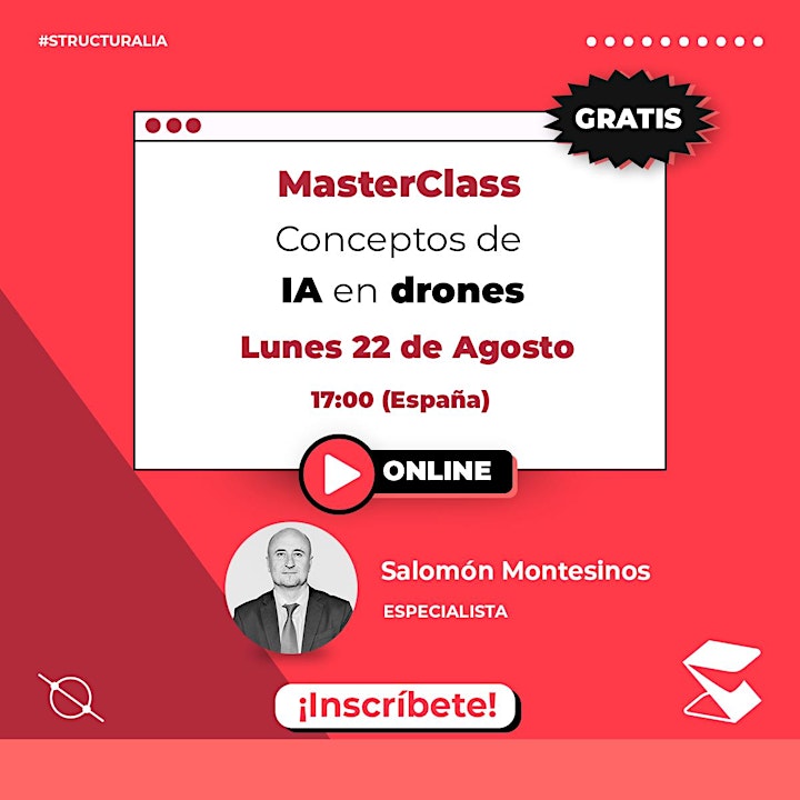 Imagen de MasterClass Conceptos de IA en drones