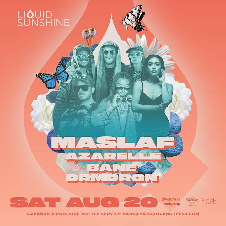 Free  Entry•Liquid Sunshine•Hard Rock Rooftop Pool Party • Sat Aug 20th image