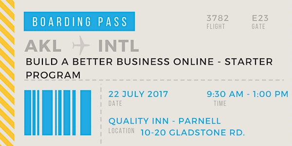 Build a Better Business Online Starter Workshop - #BBBO