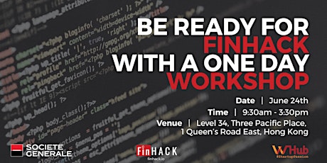 Be ready for FinHACK with a one day workshop primary image