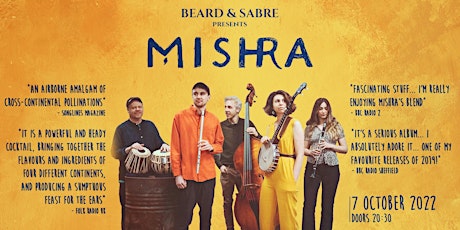 MISHRA | Free Entry | Live @ Beard & Sabre