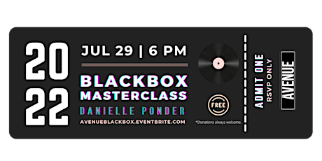 Avenue Blackbox Masterclass with Danielle Ponder