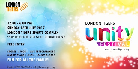 London Tigers Unity Festival primary image