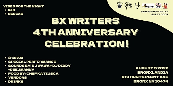BX Writers 4th Anniversary Celebration