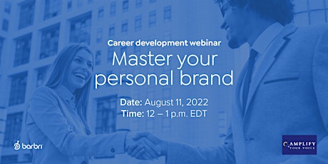 Career Development Webinar: Master your personal brand