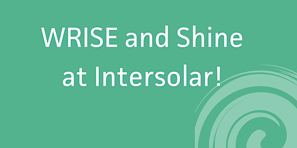 WRISE and Shine! at Intersolar