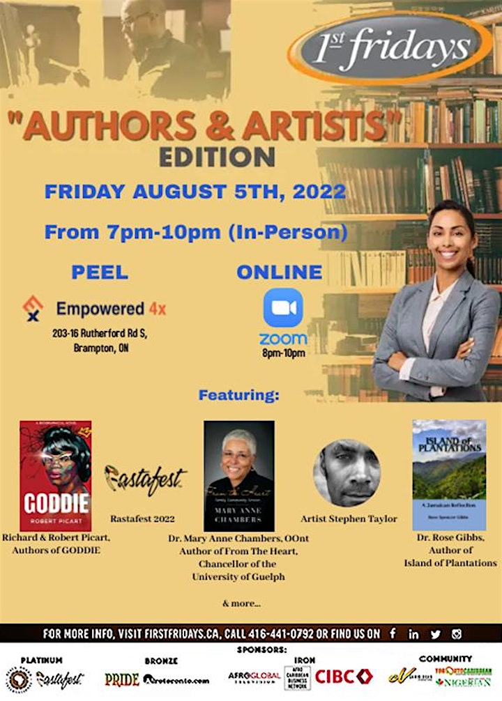 1st Fridays PEEL - Authors & Artists Edition:  In-Person & Virtual image