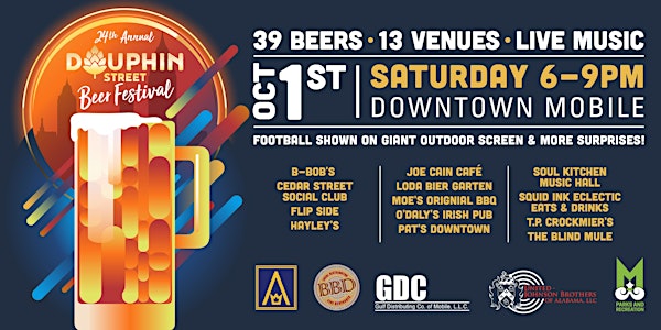 Dauphin Street Beer Fest 2022 Starting at The Blind Mule