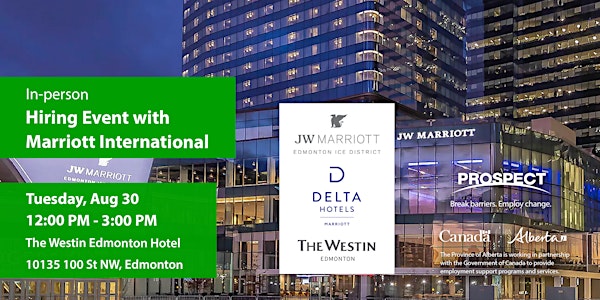 In Person Hiring Event with Marriott International