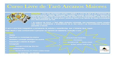 Imagem principal do evento Curso de Tarô