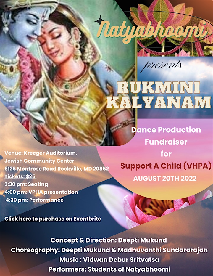 Natyabhoomi's Rukmini Kalyanam - Dance production fundraiser image