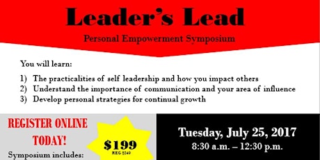 Leader's Lead - Personal Empowerment Symposium primary image