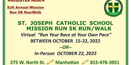 St. Joseph School Mission 5k Run/Walk
