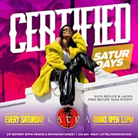 Certified Saturdays at Katra Lounge 11-4