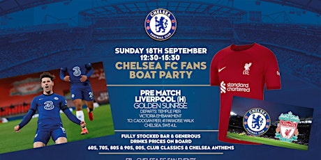 Chelsea FC Fans Pre Match Boat Party