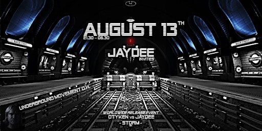 U.M.D.H. - Jaydee invites - Release event - Otyken vs Jaydee - 'STORM'