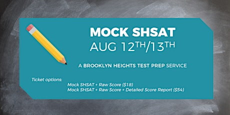 Mock SHSAT + Raw Score/Detailed Score Report primary image